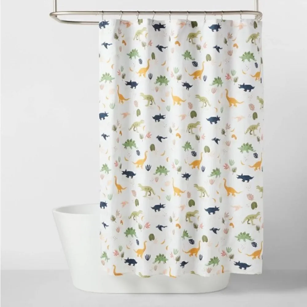 Pillowfort Dinosaur Print Shower Curtain